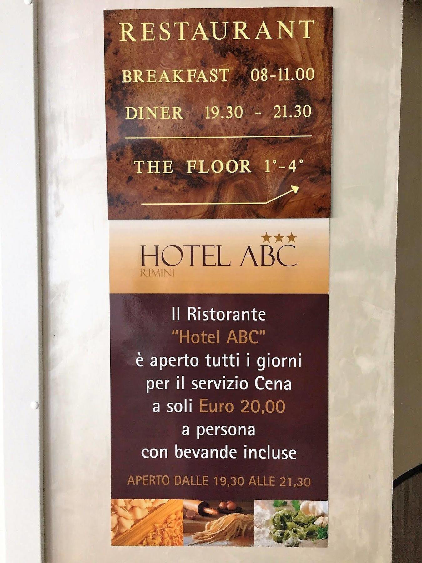 Abc Hotel Rimini Bagian luar foto
